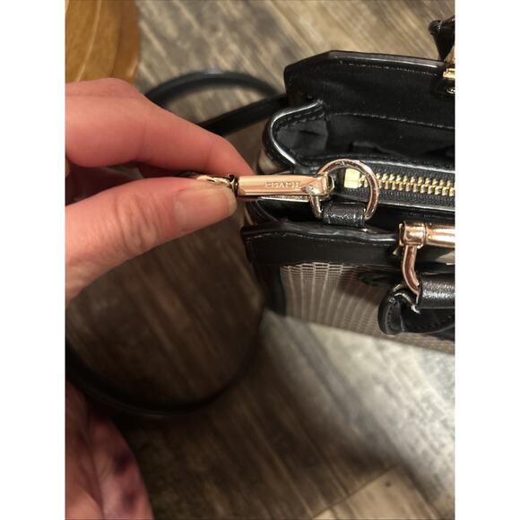 RARE Coach Madison Lexington Carryall Mono Purse Bag Leather Exploded - Picture 7 of 12